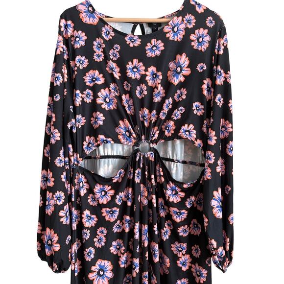 River Island Plus 90s Poolside Floral Maxi Dress | Size 22 | NWT - Picture 2 of 8